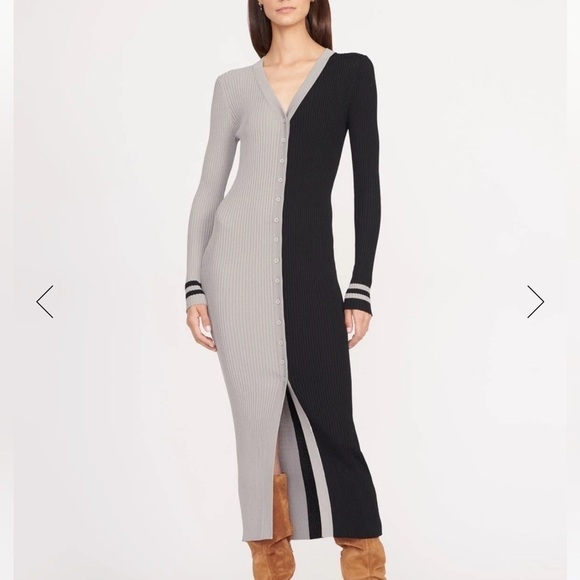 Staud NFL Raiders SHOKO Midi Dress - S - Picture 1 of 10